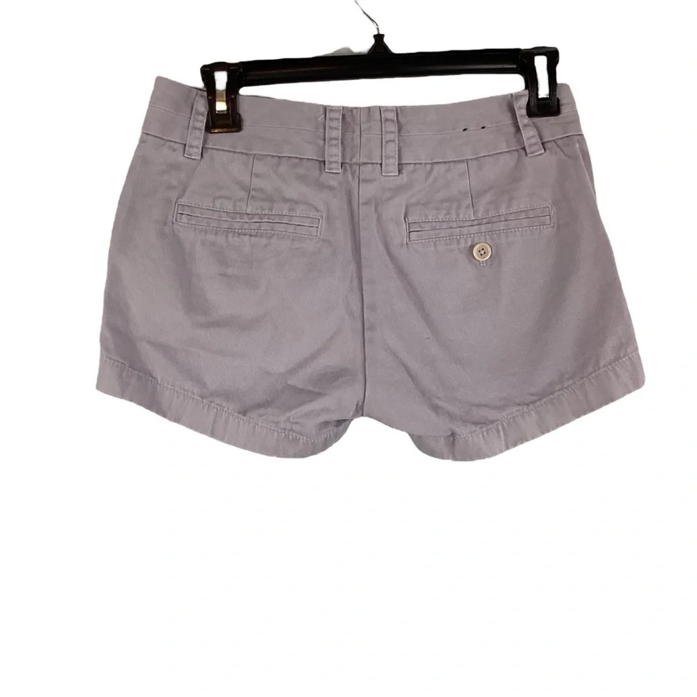 J.Crew Chino Lavender Cotton Shorts 00 Classic Fit Lightweight Summer